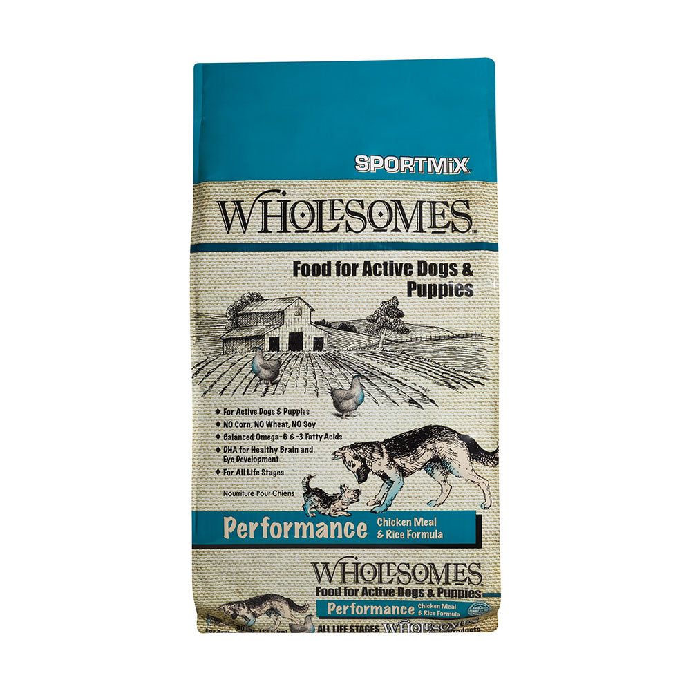 Wholesomes™ Performance Chicken Meal & Rice Formula for Dog 30 Lbs