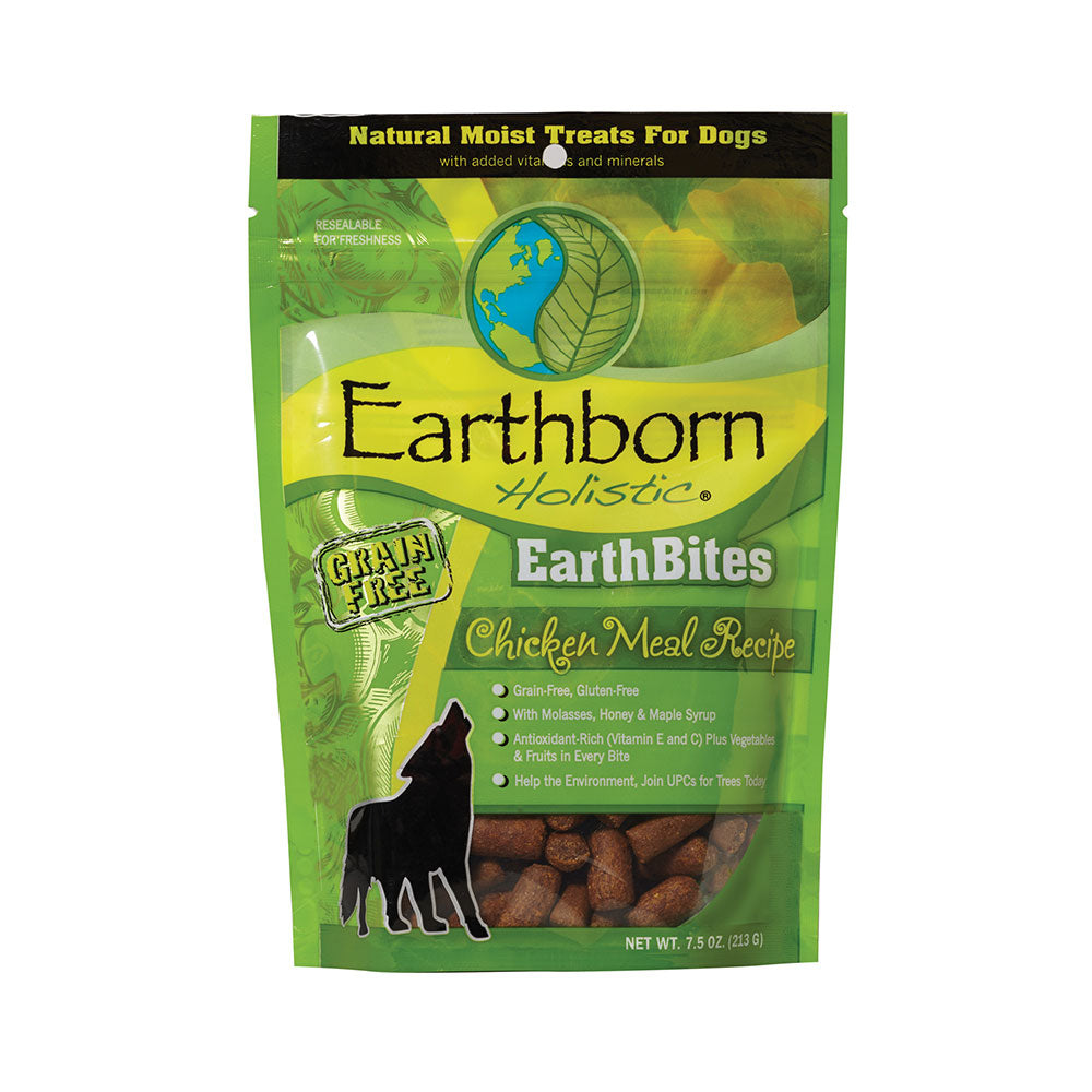 Earthborn Holistic® EarthBites™ Grain Free Chicken Meal Recipe Dog Treats 7.5 Oz