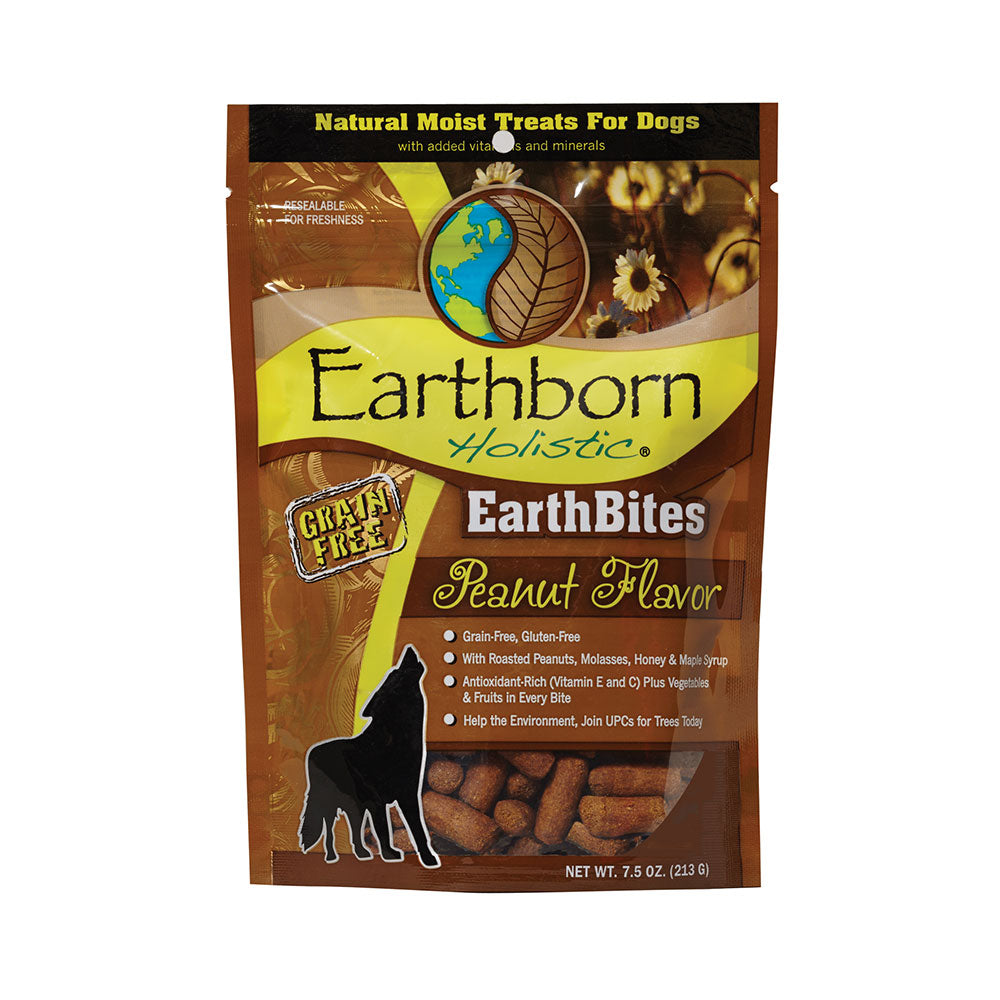 Earthborn Holistic® EarthBites™ Grain Free Peanut Flavor Dog Treats 7.5 Oz