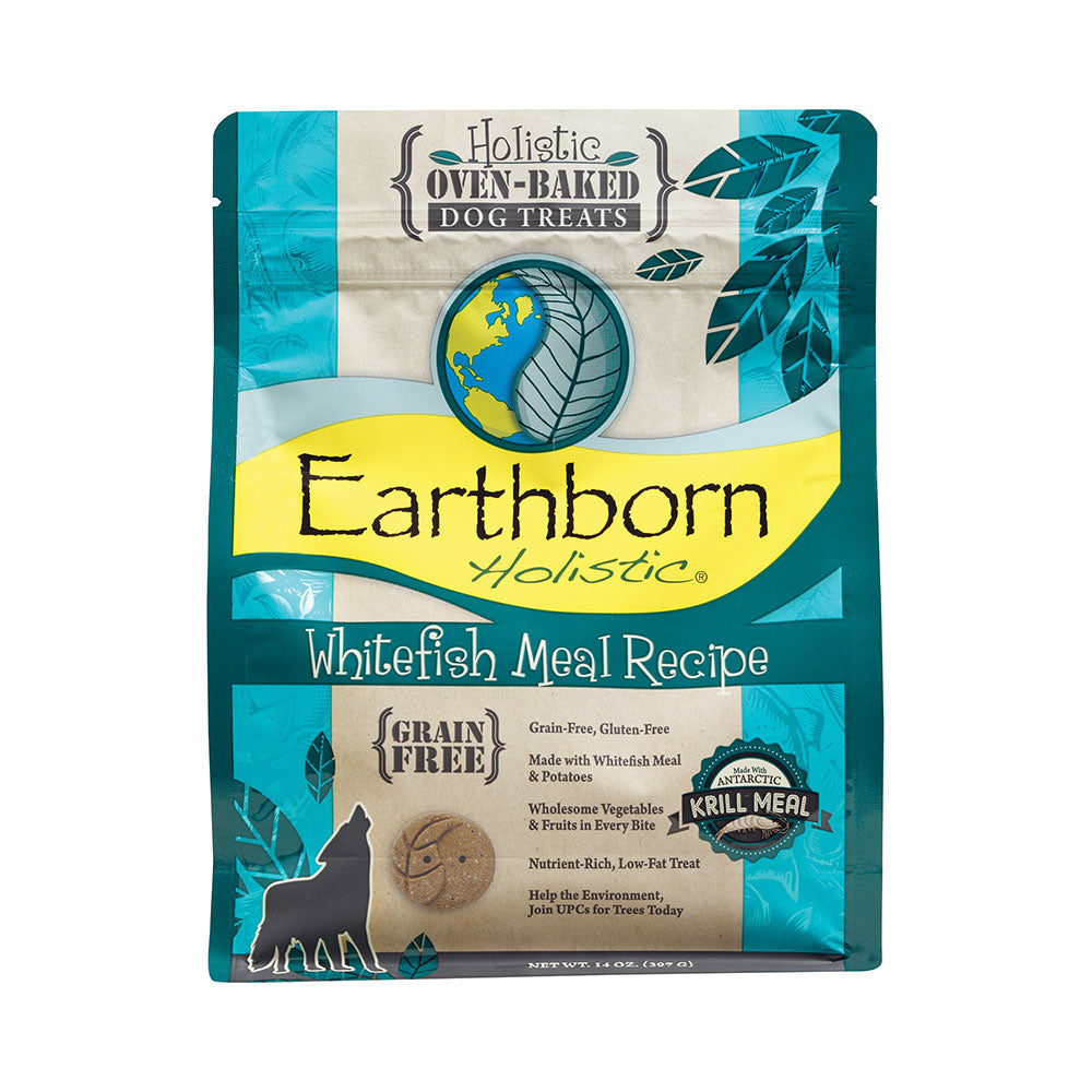 Earthborn Holistic® Whitefish Meal Recipe Grain Free Dog Biscuits, 14 Oz