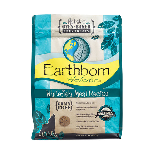 Earthborn Holistic® Whitefish Meal Recipe Grain Free Dog Biscuits, 2 Lbs