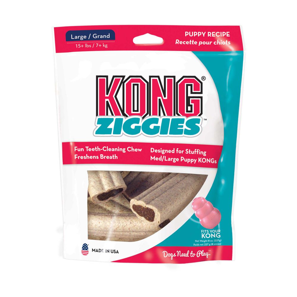 Kong® Ziggies™ Puppy Dog Treats Tan Large, 8 Oz