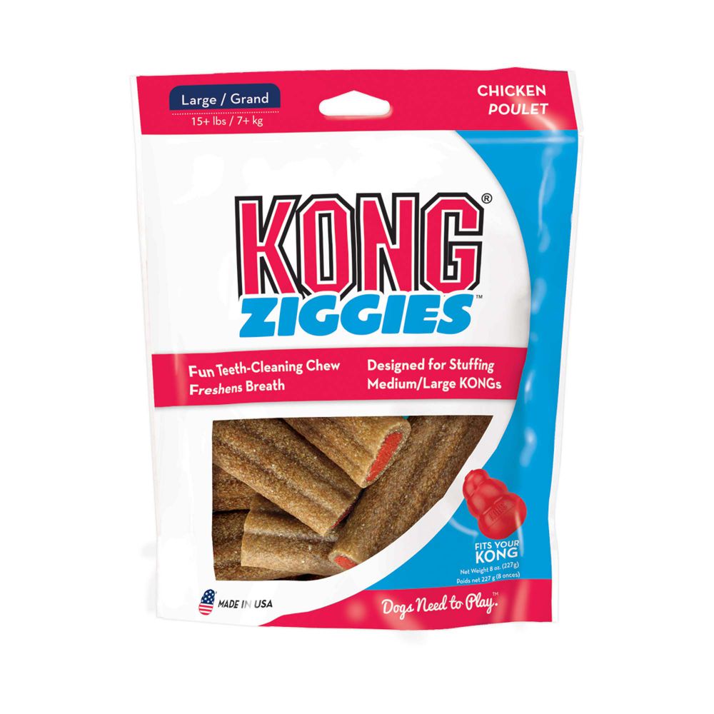 Kong® Ziggies™ Dog Treats Brown Large, 7 Oz