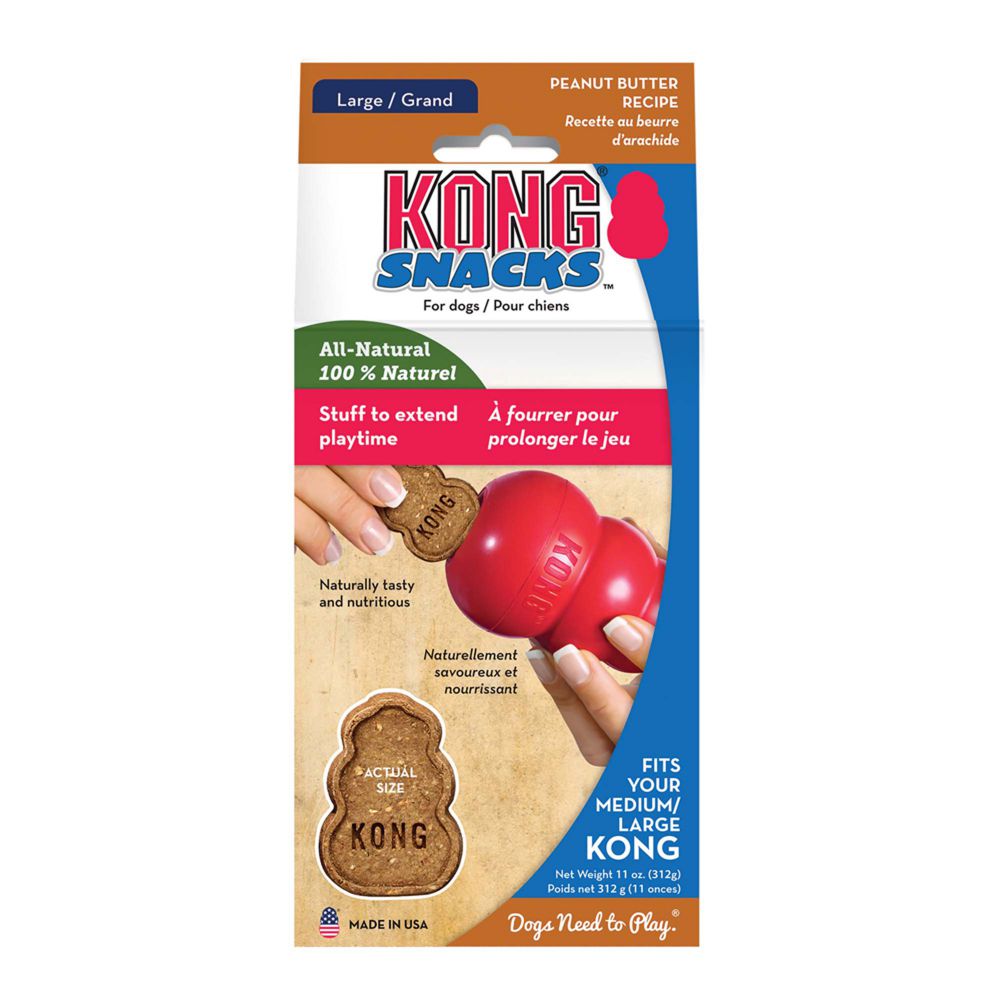 Kong® Snacks™ Peanut Butter Dog Treats Brown Small