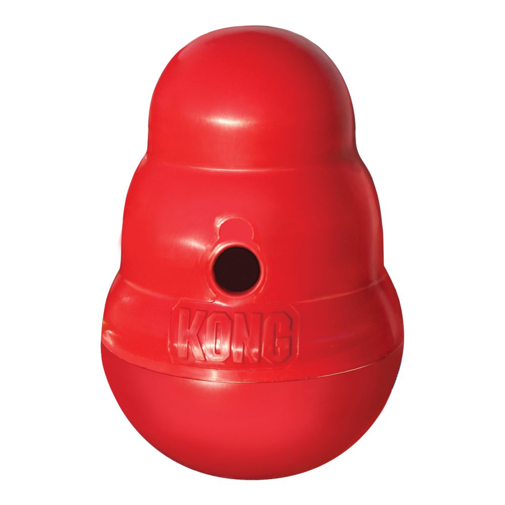 Kong® Wobbler™ Dog Toys Red Large, 10.5 X 6.5 Inch