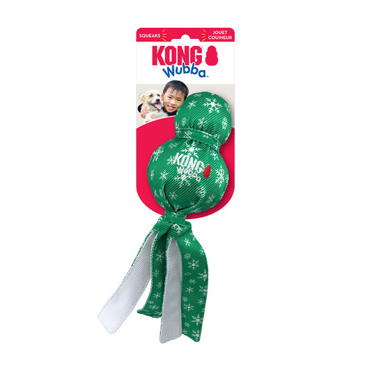 KONG® Holiday Wubba™ Ballistic Large Dog Toys Assorted Colors