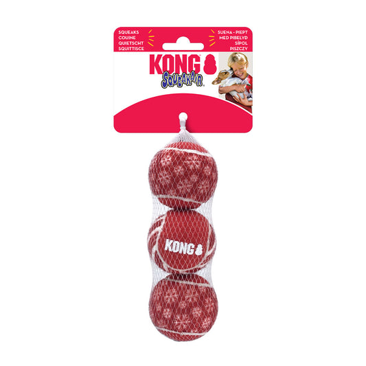 KONG® Holiday SqueakAir® Medium Ball Dog Toys 3pk