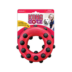 Kong® Dotz™ Circle Dog Toys Red Large