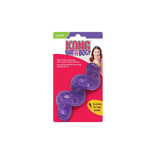 Kong® Bat-A-Bout Spiral Cat Toys Purple
