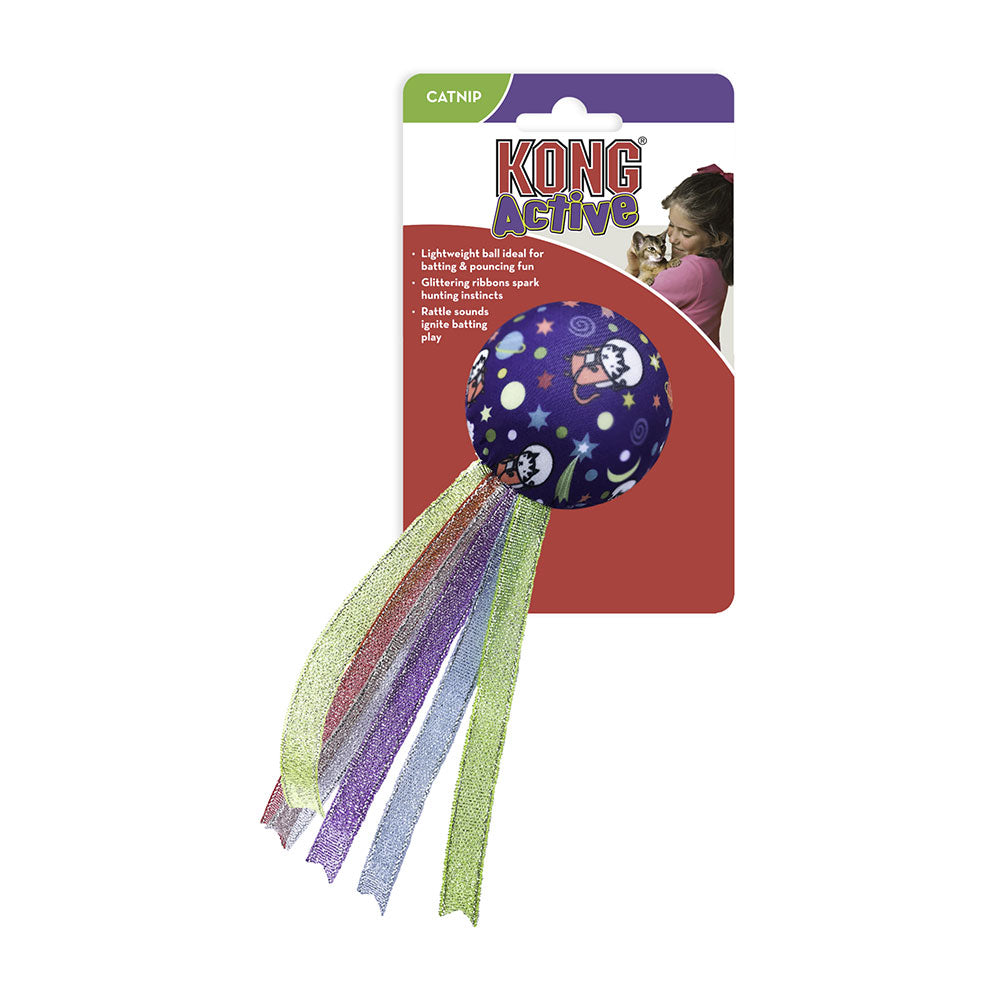 Kong® Active Space Ball Cat Toy, Purple