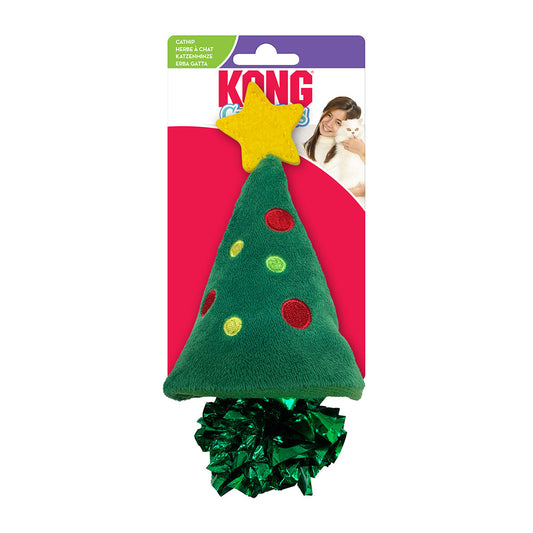 KONG® Holiday Crackles Christmas Tree Cat Toy