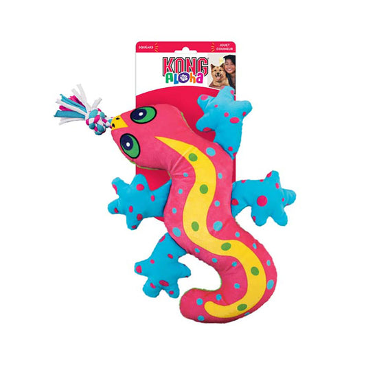 Kong® Aloha Gecko Dog Toy, Small/Medium, Coral