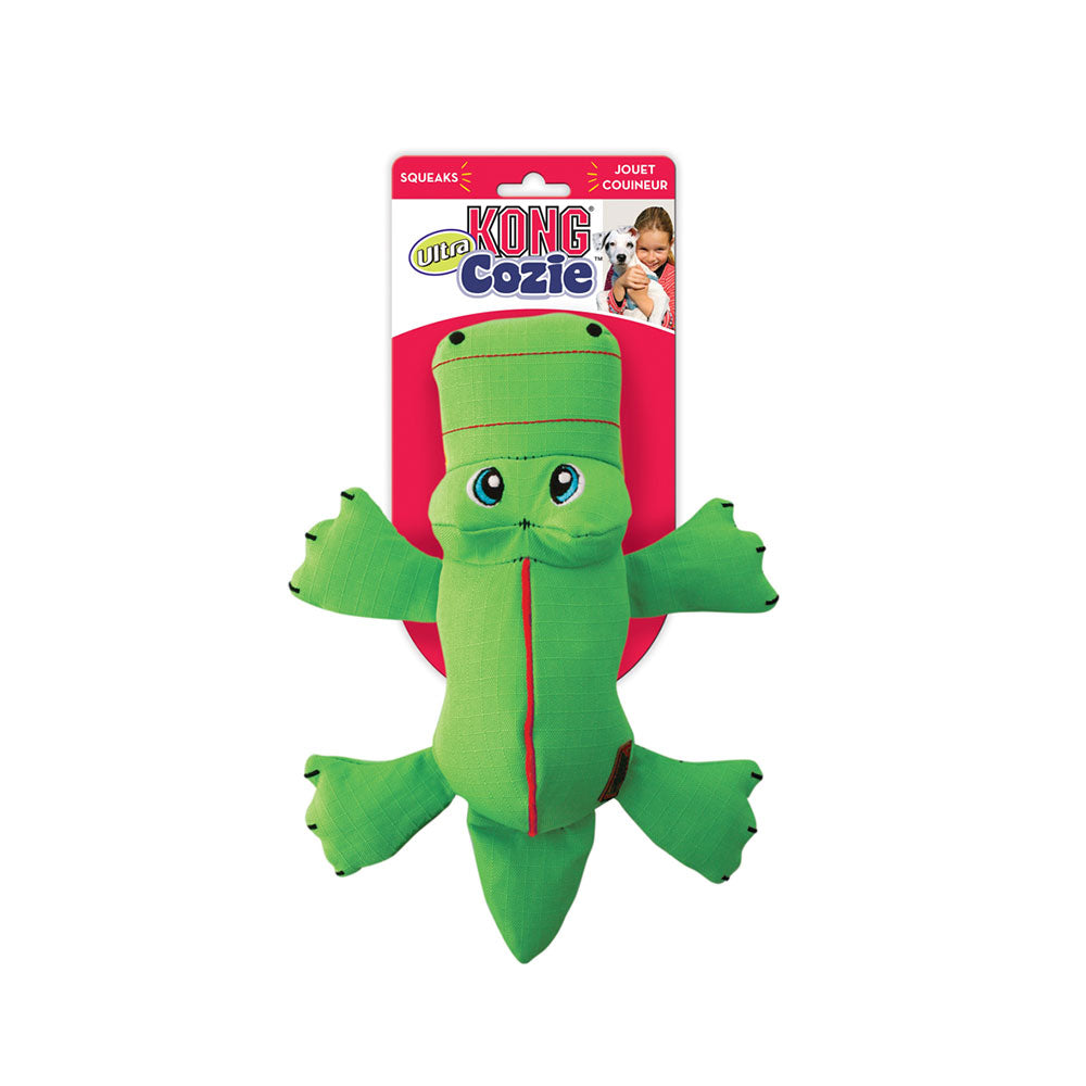 Kong® Cozie Ultra Ana Alligator Dog Toys Green Large