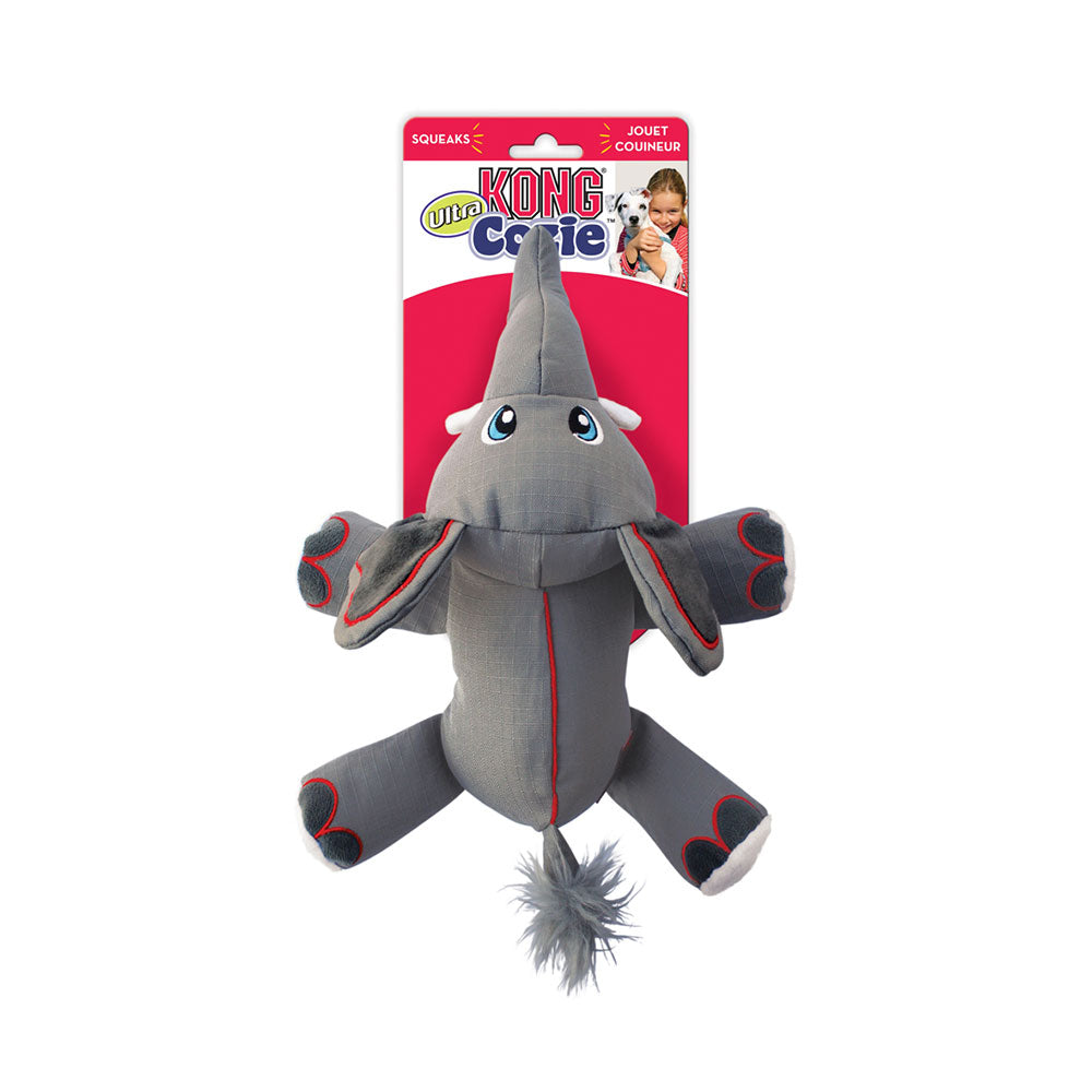 Kong® Cozie Ultra Ella Elephant Dog Toys Gray Large
