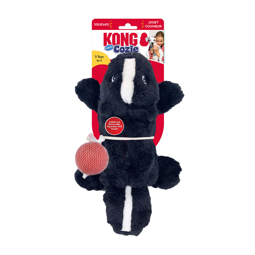 Kong® Cozie™ Pocketz Skunk Small Dog Toy