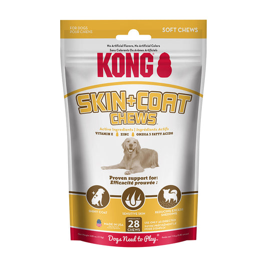 Kong® Skin + Coat Chews for Dogs 28 pieces