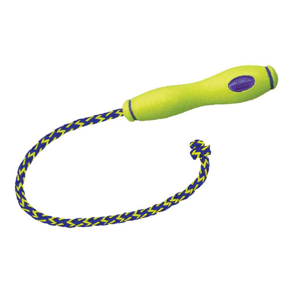 Kong® Airdog® Fetch Stick with Rope Dog Toys Yellow Large