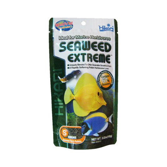 Hikari® Seaweed Extreme™ Small Pellet Marine Herbivores Fish Food 3.52 Oz