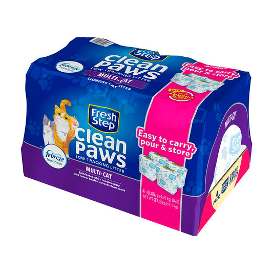 Fresh Step® Clean Paws® Unscented Low Tracking Cat Litter 37.8 Lbs