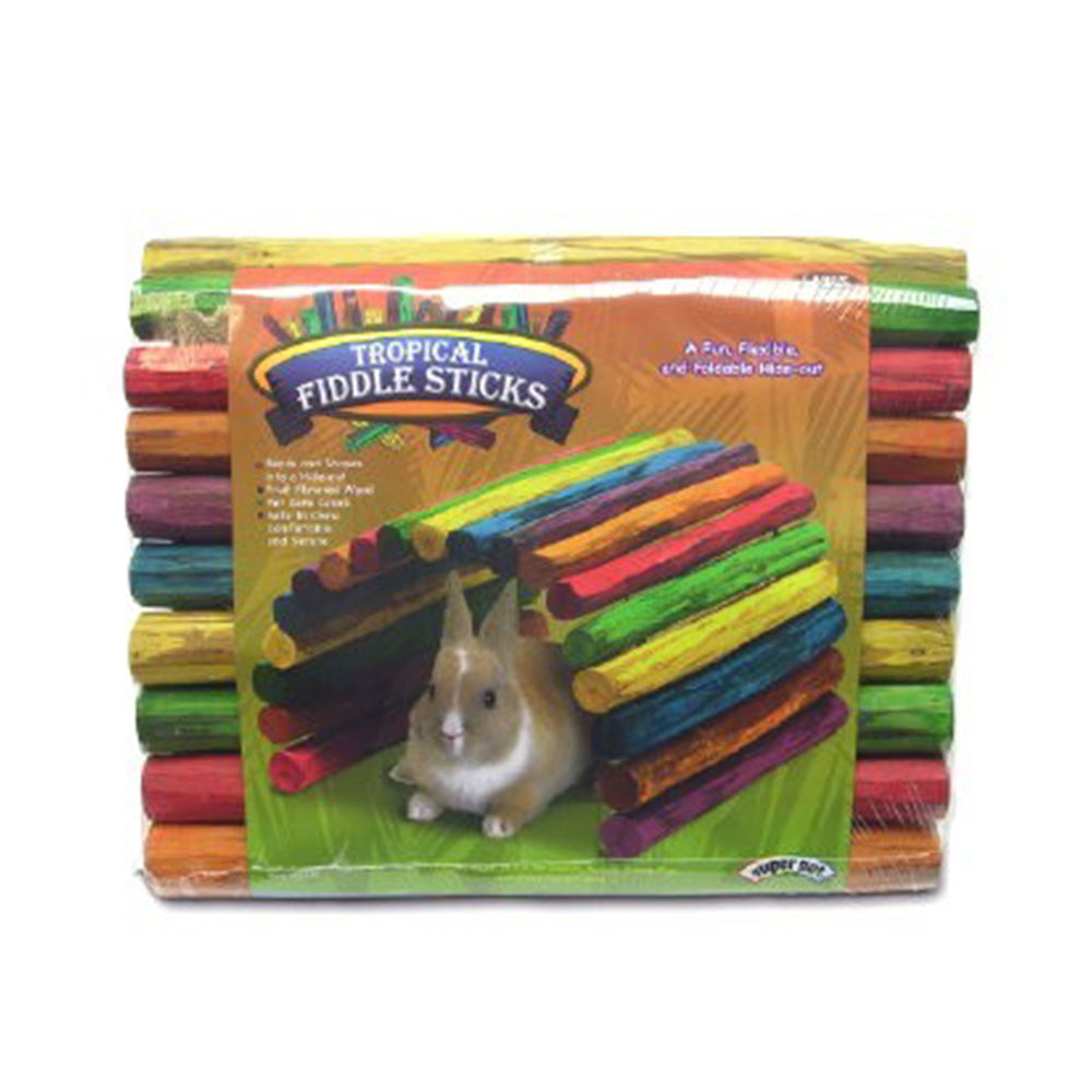 Kaytee® Tropical Fiddle Sticks Hideout for Small Animal Multicolor Large