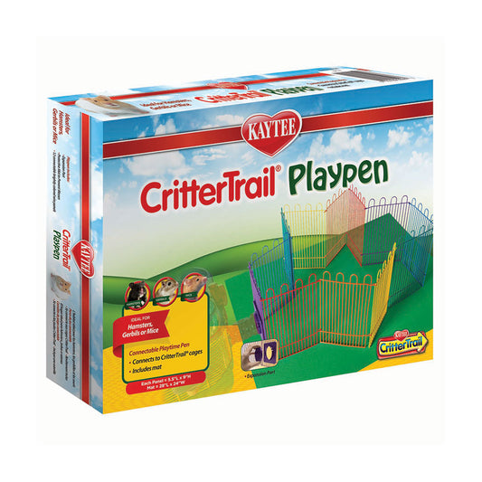 Kaytee® CritterTrail® Playpen with Mat for Small Animal Multicolor 9.37 X 12.37 X 1.62 Inch