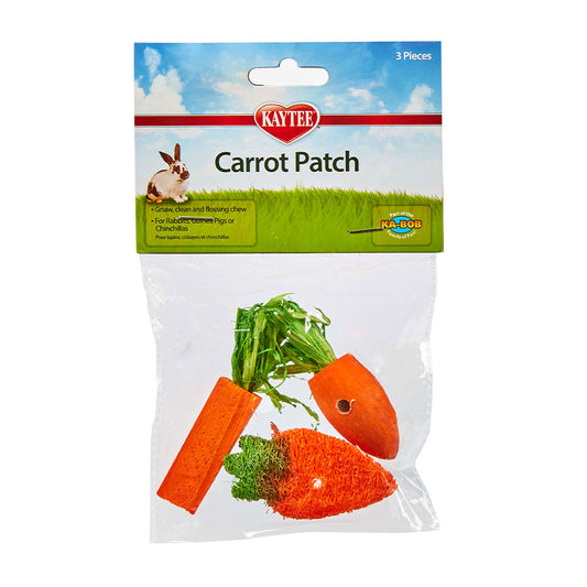 Kaytee® Carrot Patch Chews Toys for Small Animal Orange Color 3 Count