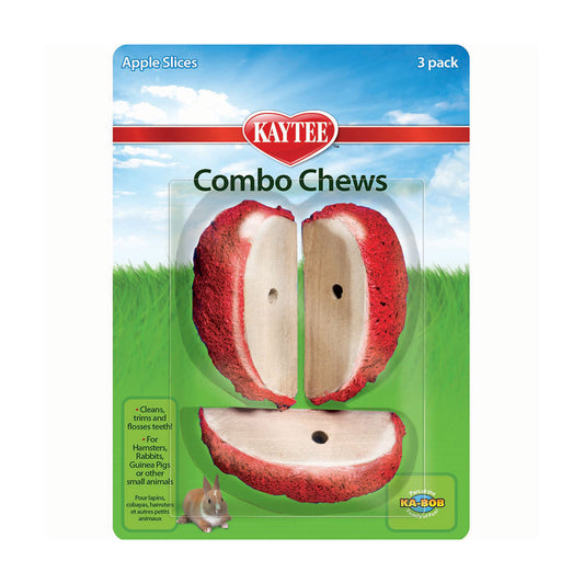 Kaytee® Apple Slices Combo Chews for Small Animal Red Color 3 Count