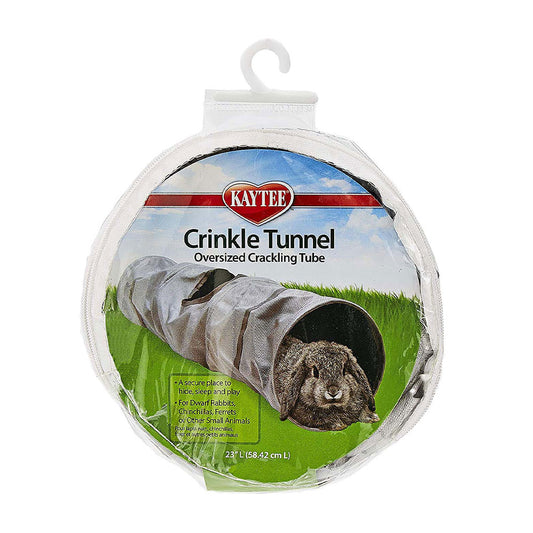 Kaytee® Crinkle Tunnel for Small Animal Assorted Color 1.5 X 6.5 X 7.5 Inch