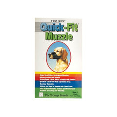 Four Paws® Quick Fit Muzzle for Dog Black Color Size 5