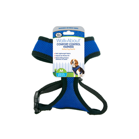 Four Paws® Comfort Control Harness for Dog Blue Color Medium