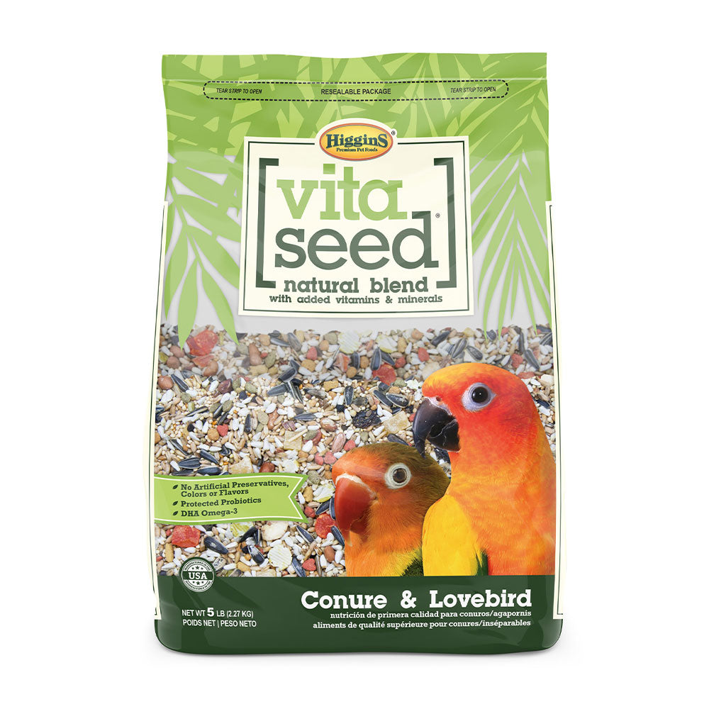 Higgins® Vita Seed® Conures & Lovebird Natural Seed Blend 5 Lbs