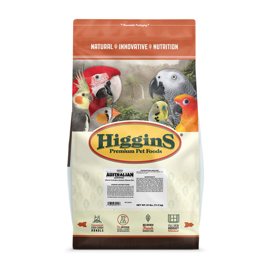 Higgins® Australian for Large Hookbill Birds 25 Lbs