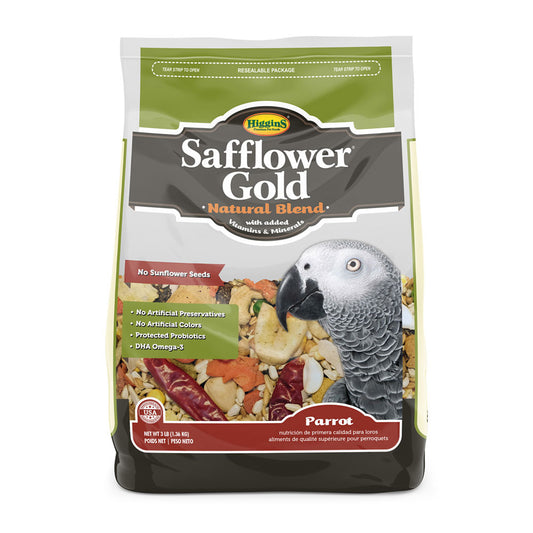 Higgins® Safflower Gold® Natural Blend for Parrots 3 Lbs