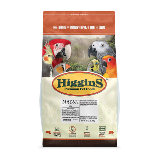 Higgins® Mayan Harvest® Tikal with Cranberries, Blueberries & Chamomile for All Parrots & Eclectus 20 Lbs