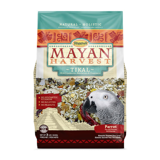Higgins® Mayan Harvest® Tikal with Cranberries, Blueberries & Chamomile for All Parrots & Eclectus 3 Lbs