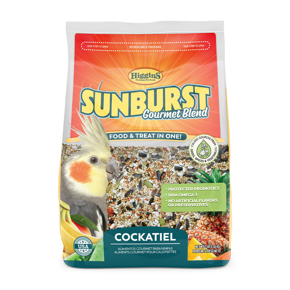 Higgins® Sunburst® Gourmet Blend Cockatiels Food 3 Lbs