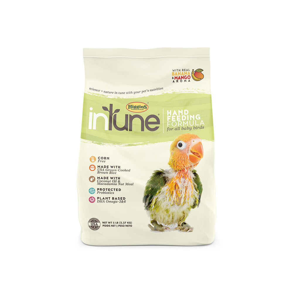 Higgins® inTune® Natural Hand Feeding Formula for All Baby Birds 5 Lbs