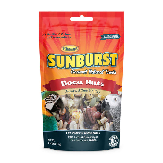 Higgins® Sunburst® Boca Nuts Shelled Gourmet Natural Treats for Parrots & Macaws 5 Oz