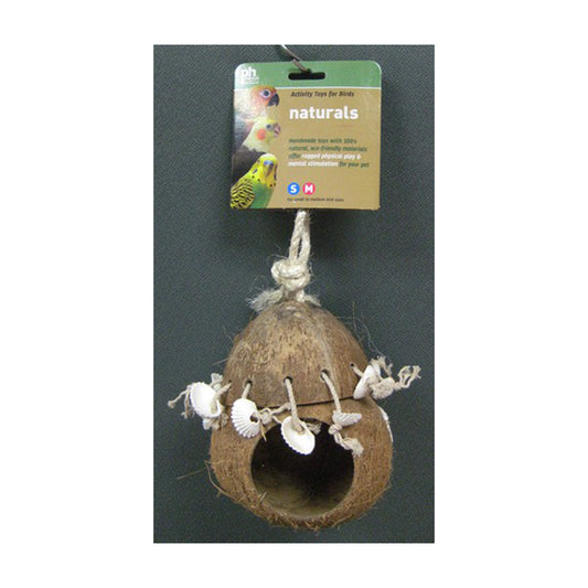 Prevue Pet® Prevue Hendryx™ Natural Coco Hideaway Shell Toys For Bird 5 X 11-3/8 Inch