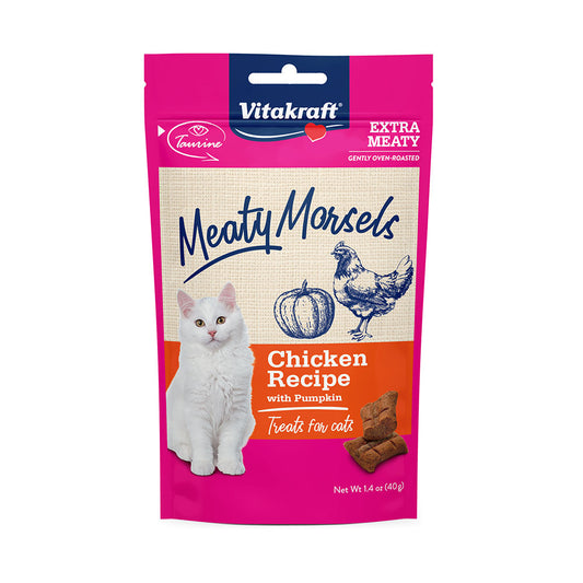 Vitakraft® Meaty Morsels Chicken Recipe with Pumpkin Cat Treats, 1.4 Oz