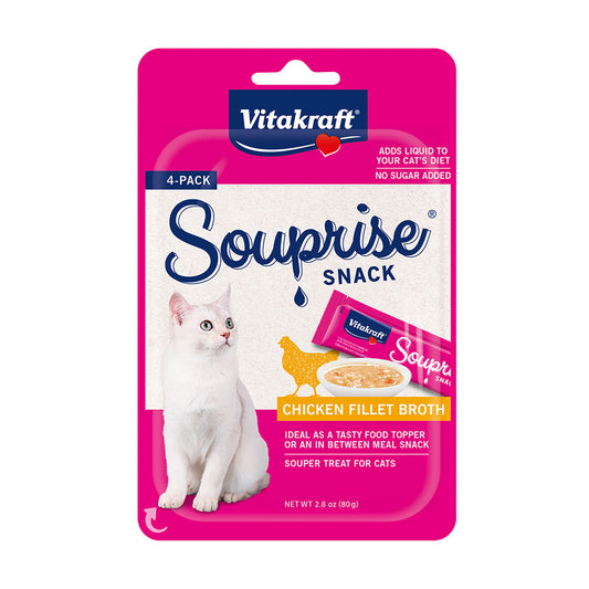 Vitakraft® Souprise Snack™ Chicken Fillet Broth Cat Treats, 2.8 Oz X 4 Count