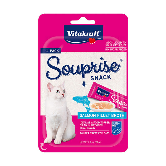 Vitakraft® Souprise Snack™ Salmon Fillet Broth Cat Treats, 2.8 Oz X 4 Count