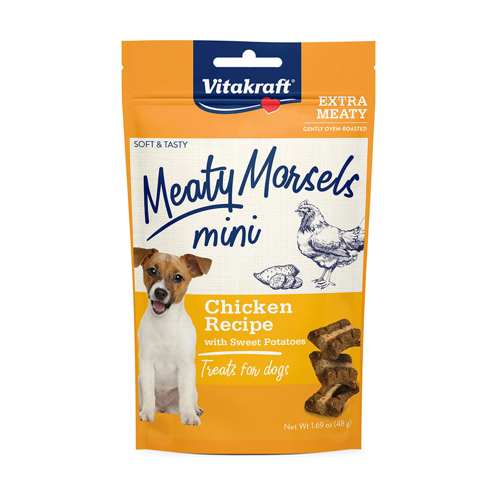 Vitakraft® Meaty Morsels Mini Chicken Recipe with Sweet Potatoes Dog Treats, 1.69 Oz