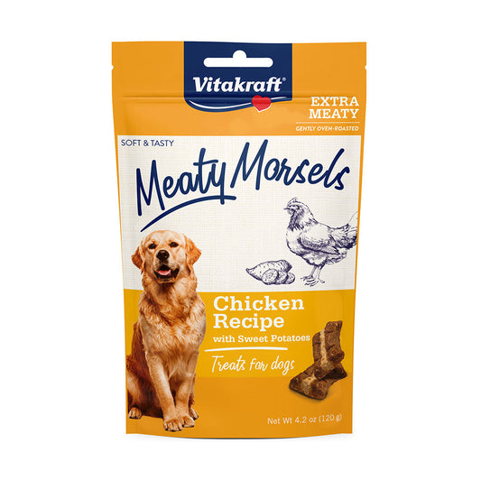 Vitakraft® Meaty Morsels Chicken Recipe with Sweet Potatoes Dog Treats, 4.2 Oz