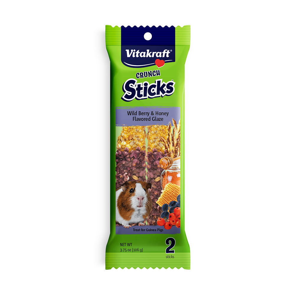 Vitakraft® Crunch Sticks Wild Berry Honey Flavored Glaze for Guinea Pigs, 4 Oz