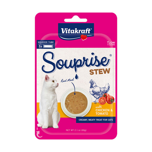 Vitakraft Souprise Stew, Chicken and Tomato, 5 Pack Treat