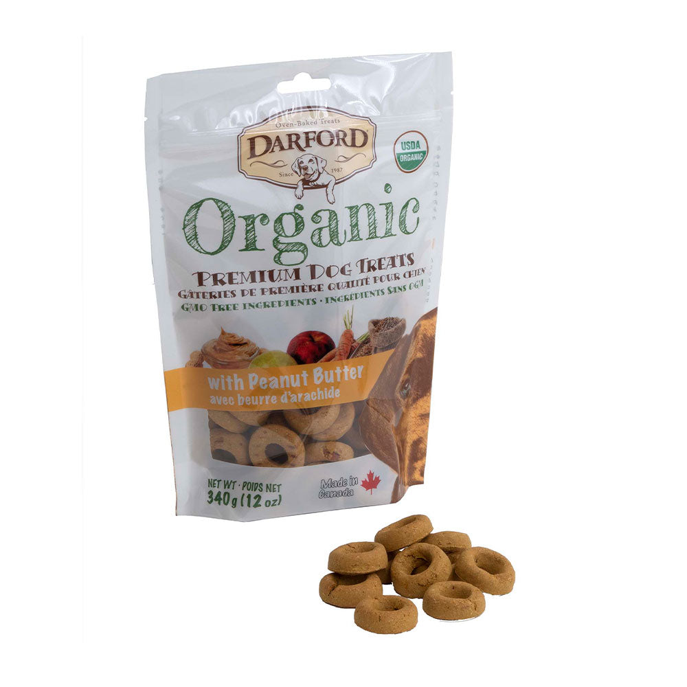 Darford® Organic Premium Peanut Butter Dog Treat 340 gm/12 Oz