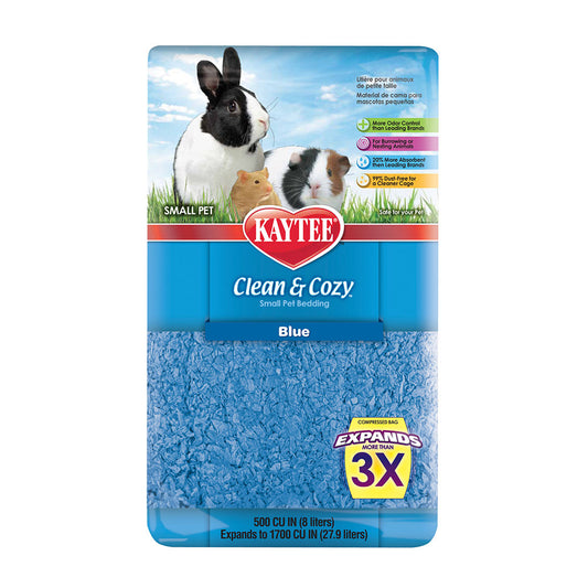Kaytee® Clean & Cozy Small Animal Bedding Blue Color 24.6 L 1500 Cubic Inch