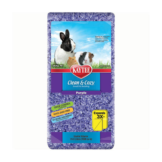 Kaytee® Clean & Cozy Small Animal Bedding Purple Color 24.6 L 1500 Cubic Inch