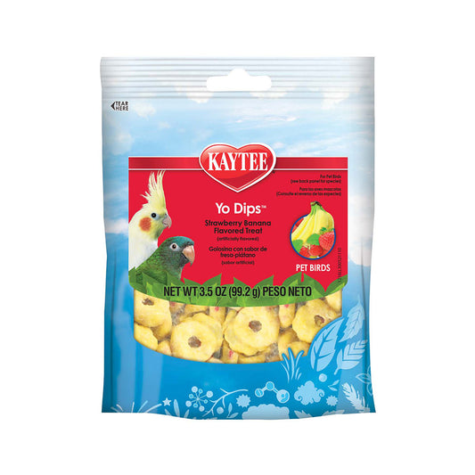 Kaytee® Fiesta® Yo Dips Strawberry Banana Flavored Treats for All Pet Bird 3.5 Oz